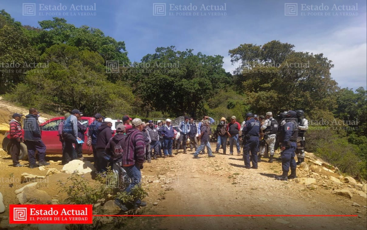 Tras el ataque elementos de la Policía Estatal y de la Guardia Nacional arribaron al lugar de los hechos | Foto: Óscar Rodríguez 