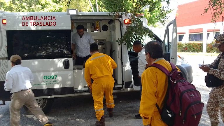 Los trabajadores fueron canalizados para su valoración médica 